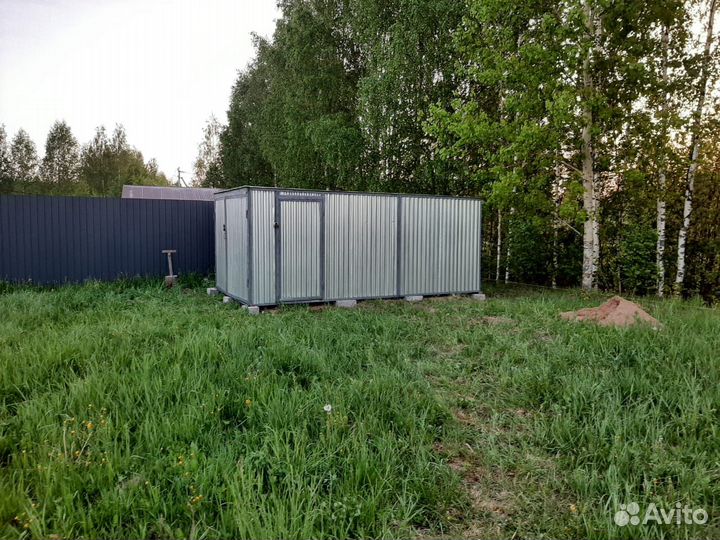 Гараж Пенал из волнового профиля