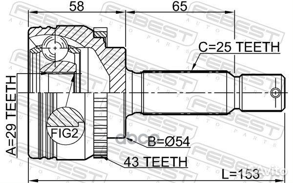 ШРУС внешний перед ;mitsubishi colt/lancer CK5A