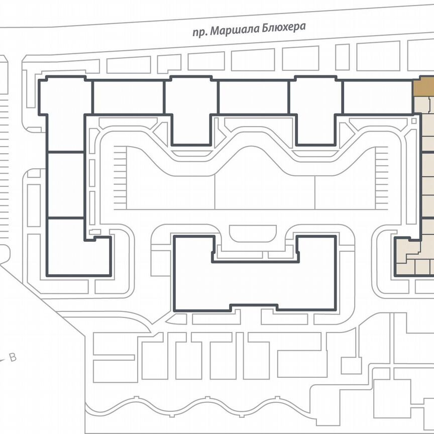 2-к. квартира, 69,9 м², 6/17 эт.