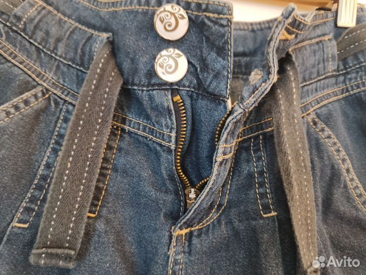 Бриджи джинсовые для девочки 134-140