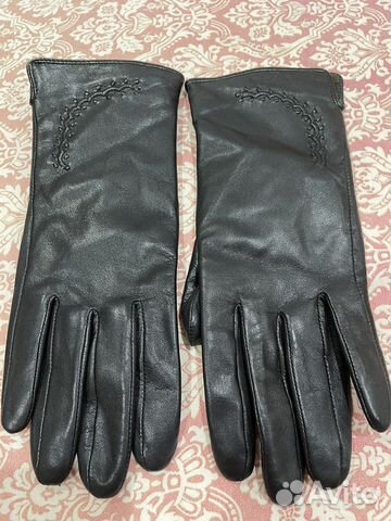 Перчатки кожаные женские