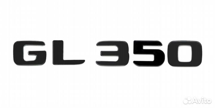 Комплект: шильдик Mercedes GL350 + AMG черный