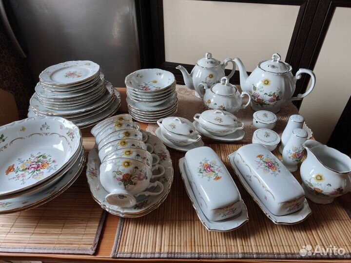 Набор посуды сервиз столовый и чайный sone 5504