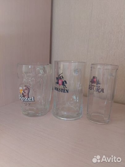 Пивные бокалы, кружки, стаканы