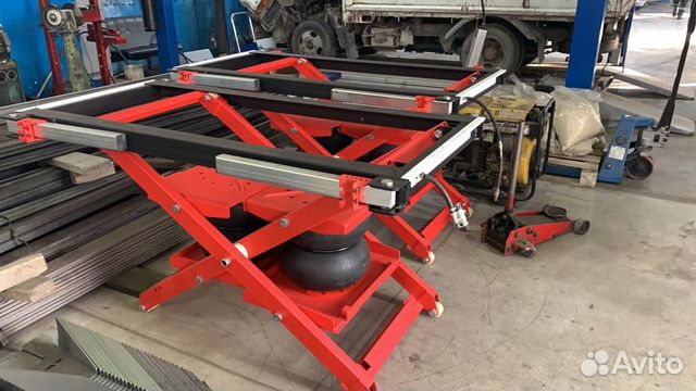 Мобильный ножничный пневмоподъемник 3т