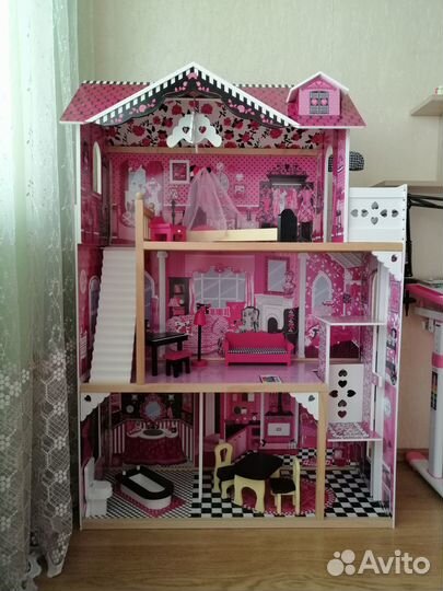 Домик кукольный Барбара с аксессуарами и светом