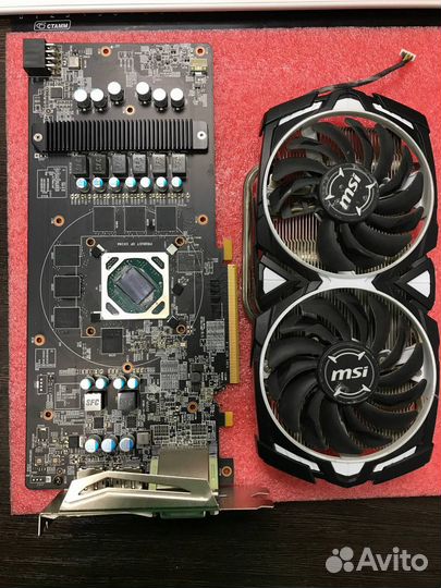 Видеокарты MSI RX 570-580-5600-6600 на запчасти