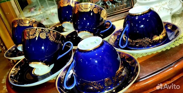 Чайный набор СССР. 6 пар