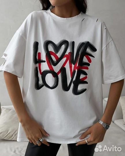 Футболка женская оверсайз