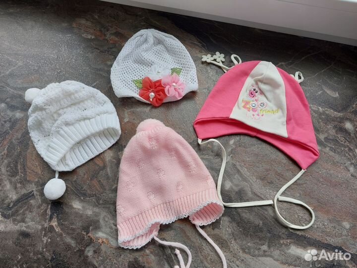 Шапки на девочку от 2 до 3-3.5 лет
