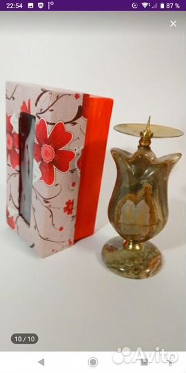 Подсвечник из оникса