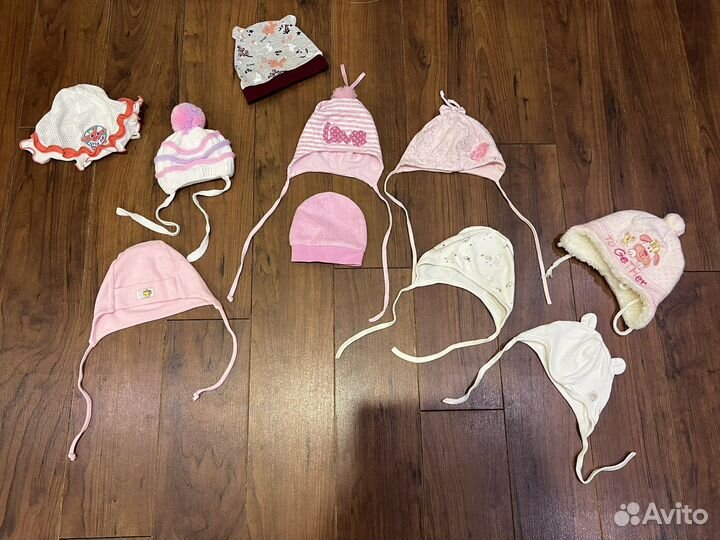 Шапочки для новорожденных