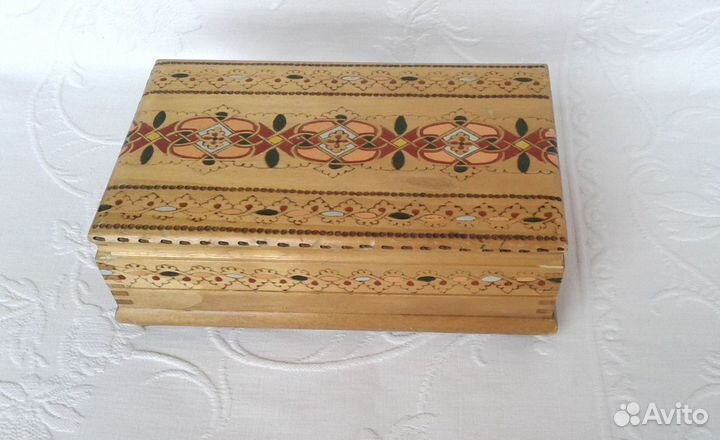 Сигаретница шкатулка СССР 21*13*7.5 см, чистая