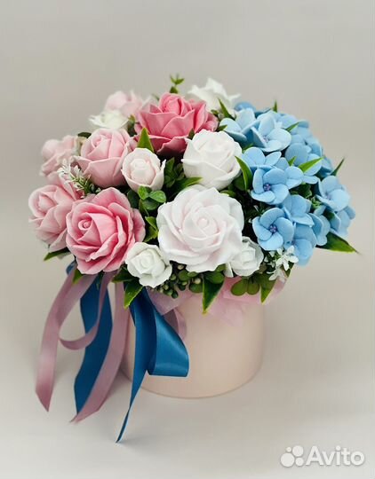 Букет из мыльных роз