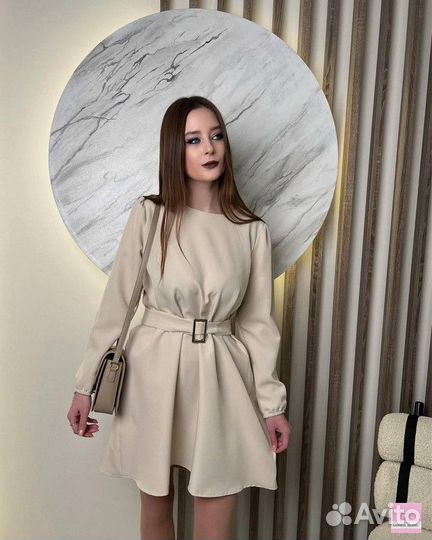 Вечернее платье 42 44 бежевое