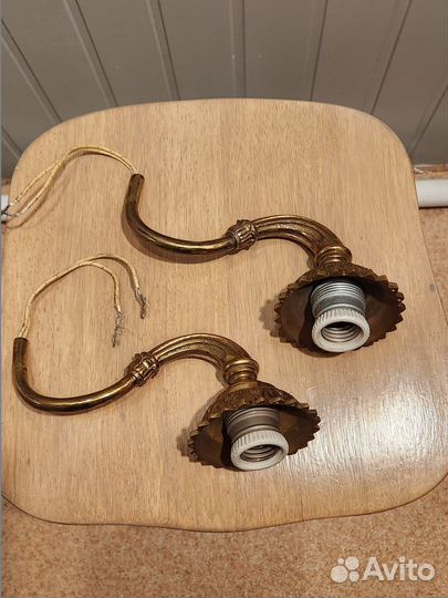 Светильник(часть) 2шт бронза СССР