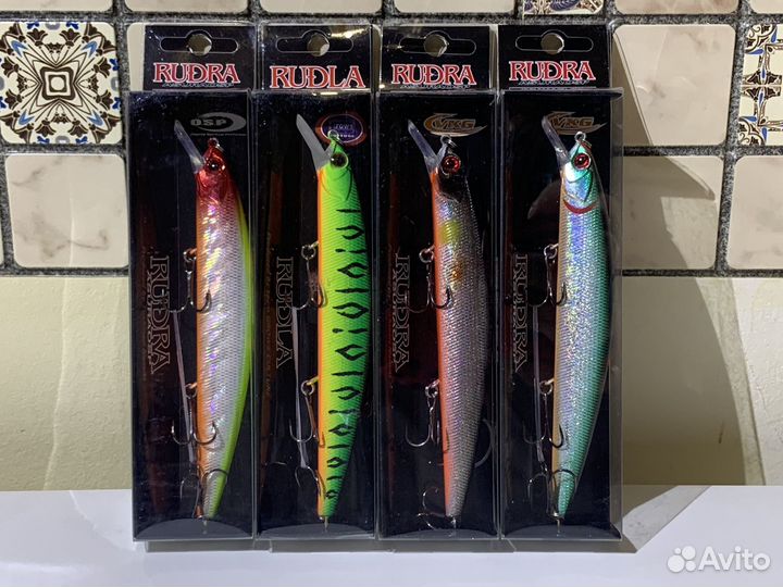 Воблеры OSP Rudra 130 sp. Набор из 4-х штук