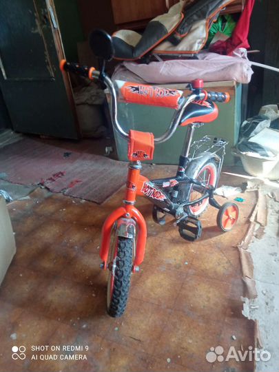 Детский велосипед black aqua hot rod