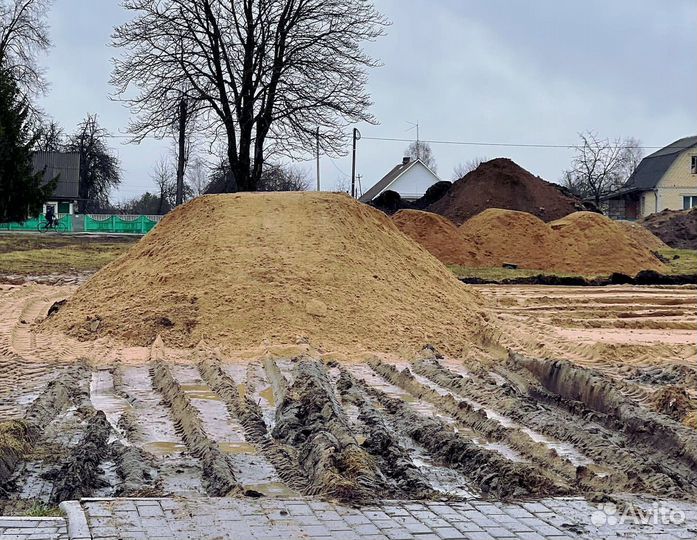Песок карьерный доставка