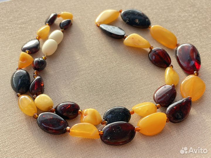 Бусы янтарь винтажные СССР