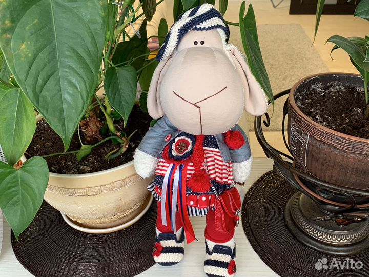 Овца морячка игрушки ручной работы