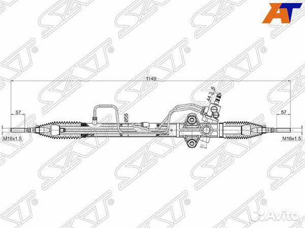 Рейка рулевая mitsubishi pajero sport