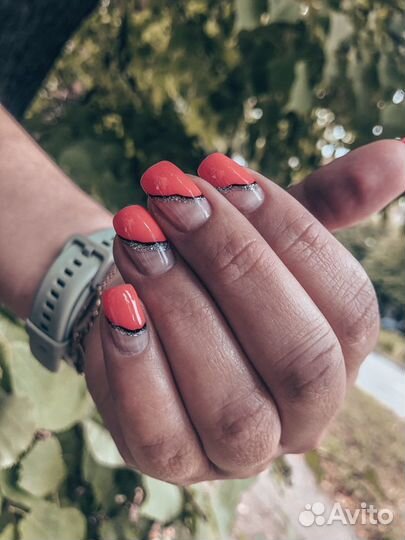 Коррекция наращённых ногтей