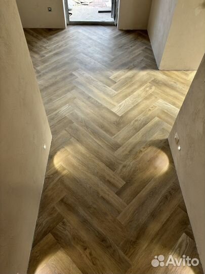 Укладка ламината кварцвинила линолеума