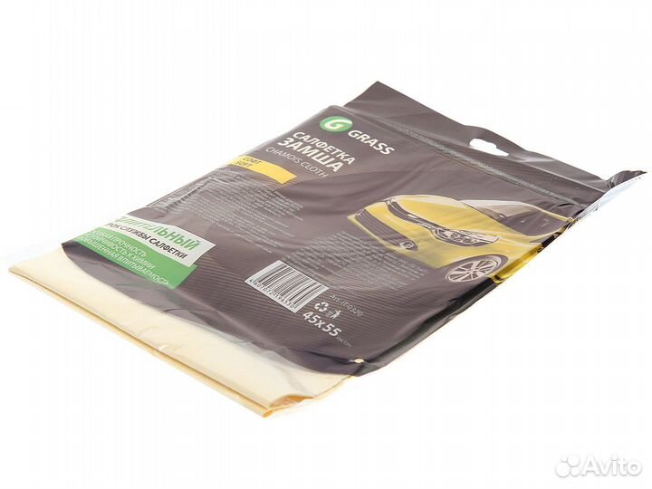 Салфетка замшевая Софт 45х55см grass