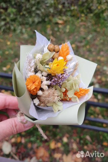 Мини букетик из сухоцветов