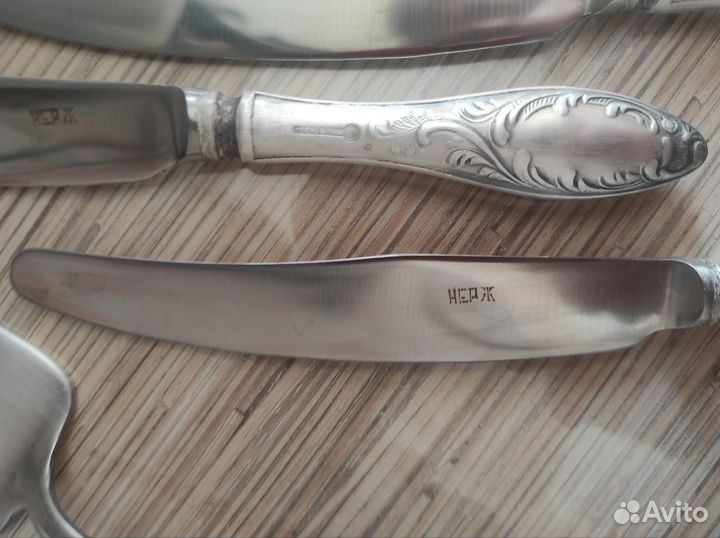 Мельхиоровые ножи, винтажные, СССР
