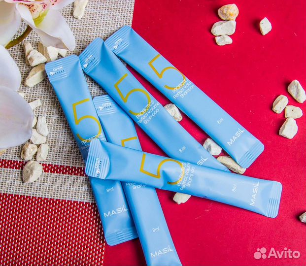 Шампунь в саше для объема masil 5