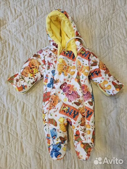 Конверт, комбинезон шапка для новорожденного