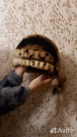 Шапка норковая женская