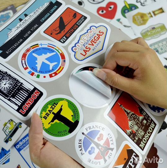 Печать наклеек этикеток стикеров