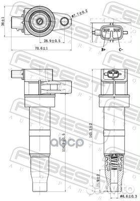 Катушка зажигания SPL1086;FC-2111;273013C000;27