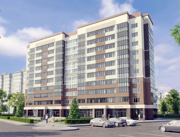 2-к. квартира, 67,5 м², 3/10 эт.
