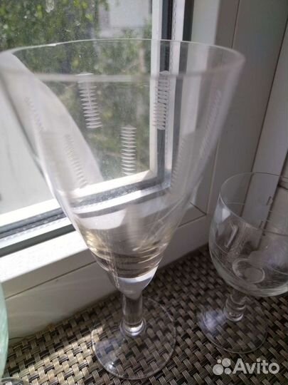 Стеклянные рюмки на ножке СССР