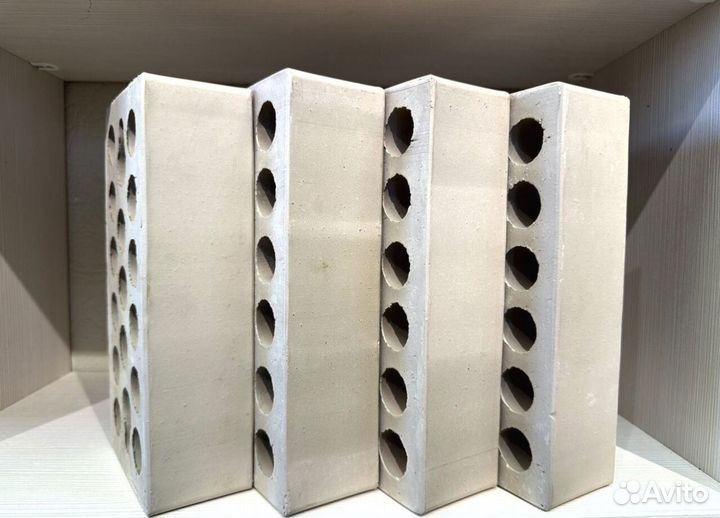 Кирпич гладкий лицевой - Серебро (серого цвета)