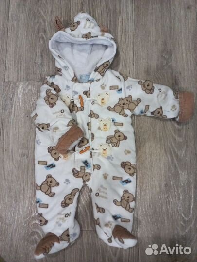 Комбинезон на 3-6 месяцев теплый