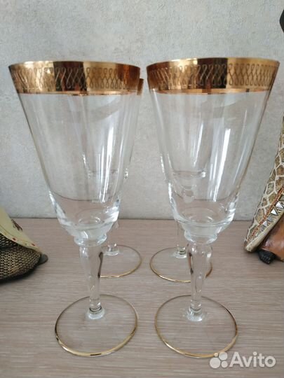 Фужеры и рюмки Богемия Чехия