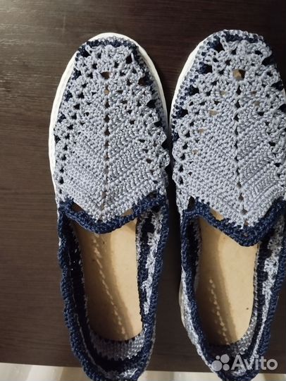 Мокасины женские р. 38(ручная работа)