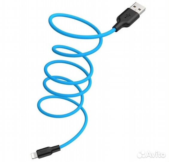 USB кабель hoco X21 Plus Silicone Lightning 8-pin
