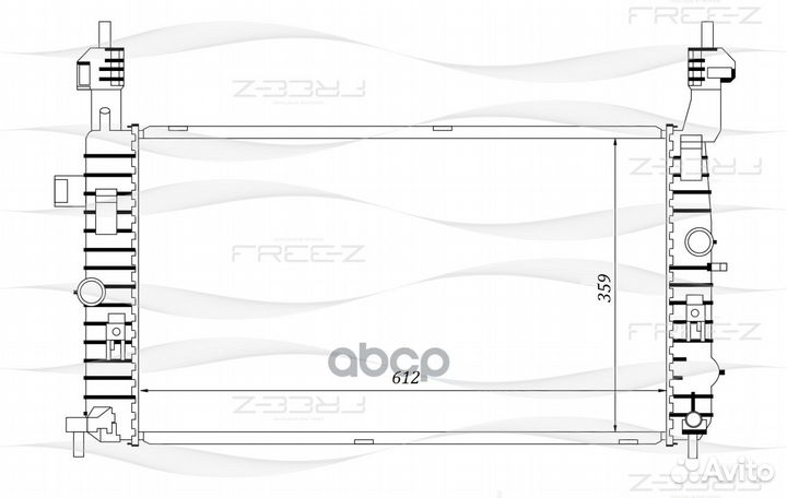 Радиатор opel Meriva 03