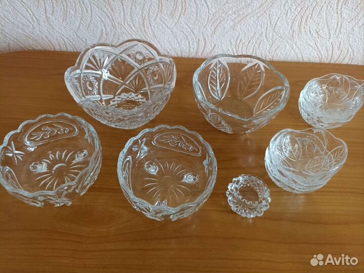 Хрустальные вазочки СССР