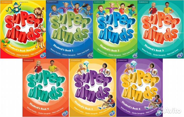 Super Minds starter, 1, 2, 3, 4, 5, 6 SB+WB