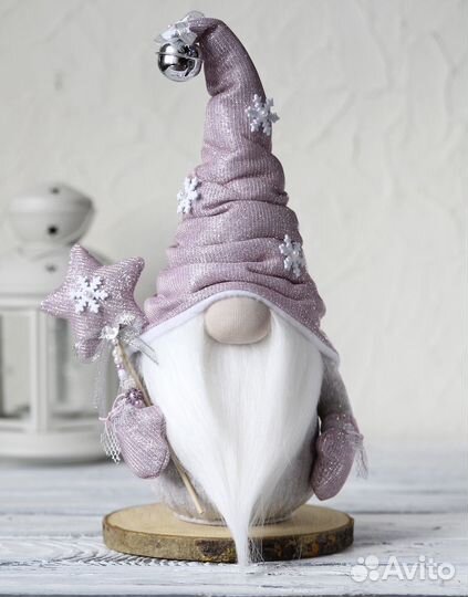 Скандинавский гном ручной работы. Новогодний гном