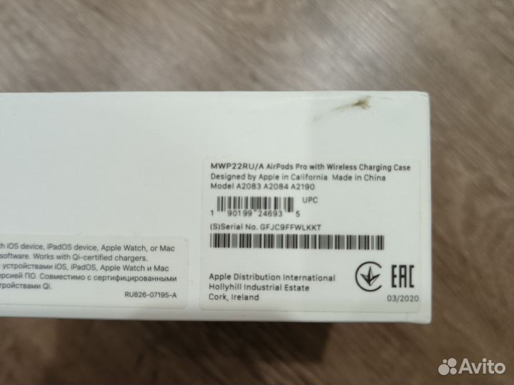 Apple airpods pro (mwp22ru/a)