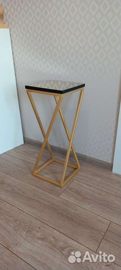 Подставка для цветов напольная металлическая лофт