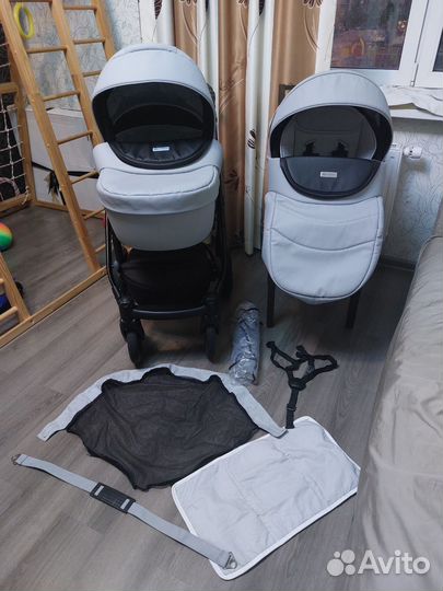 Коляска 2 в 1 riko sigma эко кожа